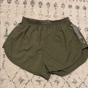 Gymshark Olive Green Athletic Shorts